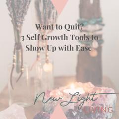 New Light Living with Ulrika Sullivan: See your life in a new light: Want to Quit? 3 Self Growth Tools to Show Up with Ease